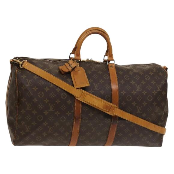 LOUIS VUITTON Monogram Keepall Bandouliere 55 Boston Bag M41414 - Picture 1 of 16